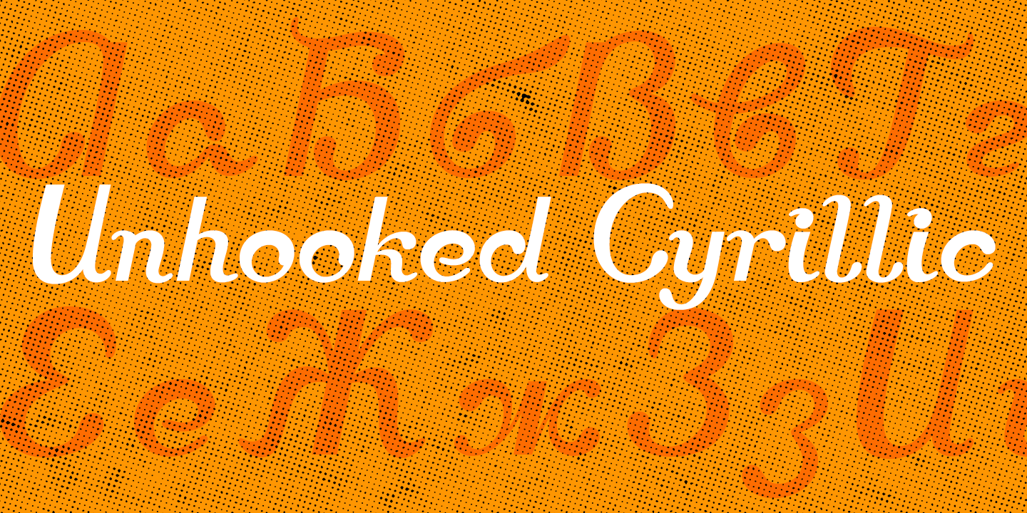 Schriftart Unhooked Cyrillic